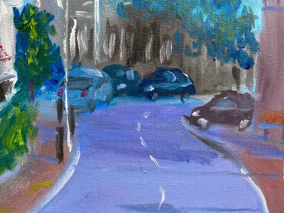 Street in Coevorden. Pleinair