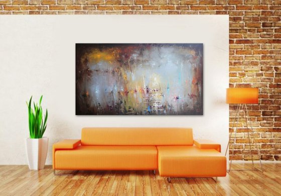 Sea illussions, Abstract painting, Large Painting
