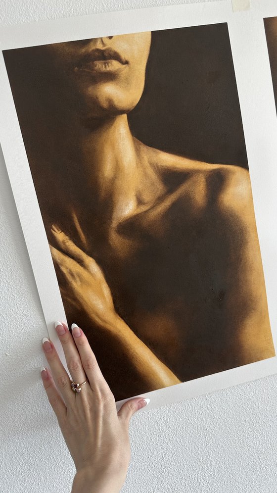 Naked Truth II - Dark Nude, Lips and Hand