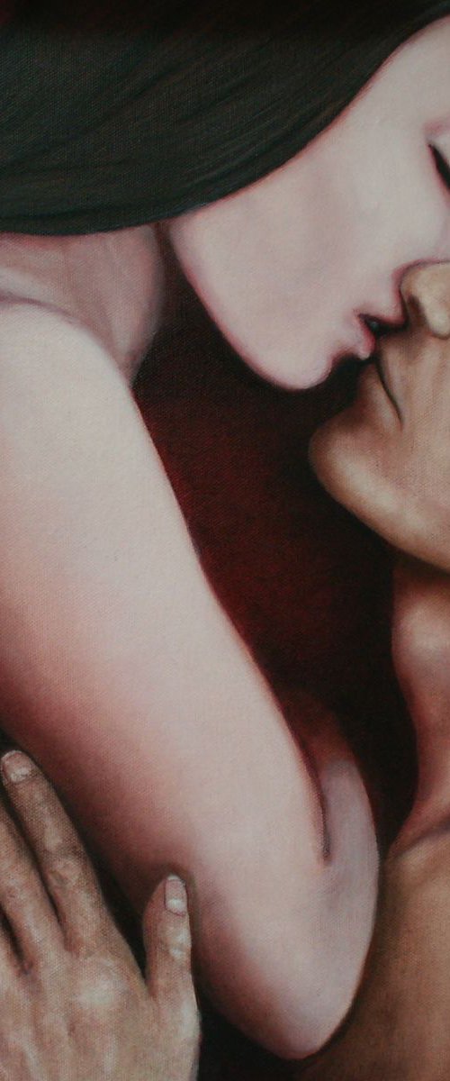 The Kiss by Mel Davies Original Art