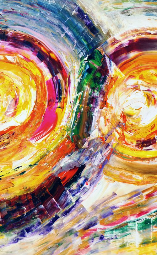 Vibrant Circles XL 2 by Peter Nottrott