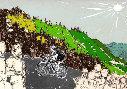 Tour de France, Côte de Buttertubs, Yorkshire by Tom Stevens