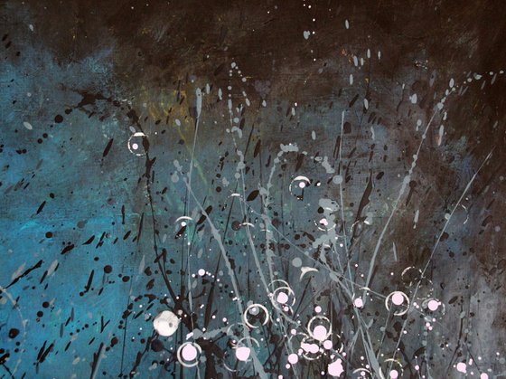 Notturno Regale #11  - Original abstract floral landscape