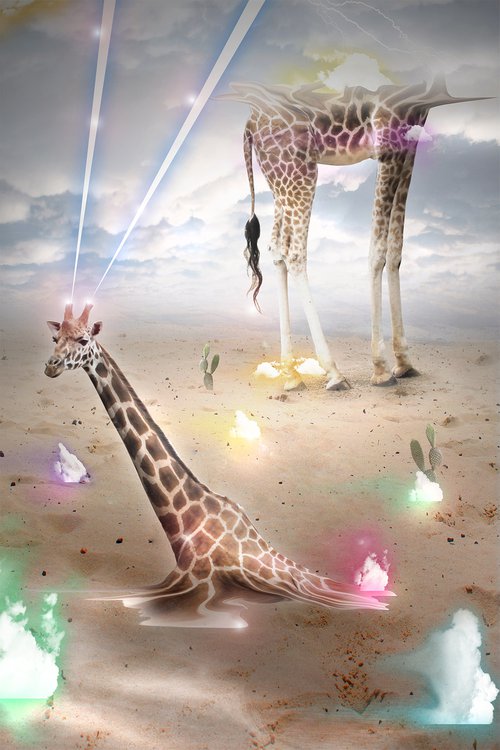 Melting Giraffe by Vanessa Stefanova