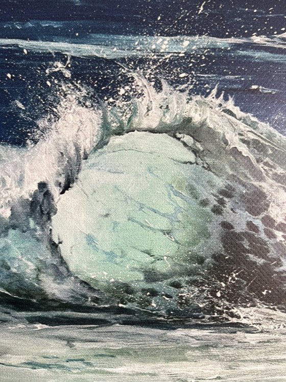 Sea waves Print on canvas