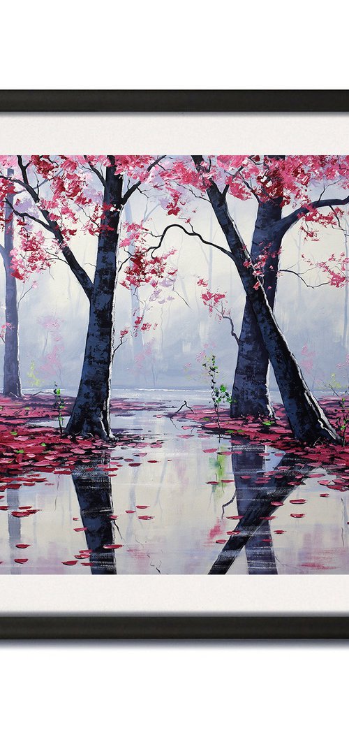 Autumn Reflections in a Woodland Grove by Graham Gercken