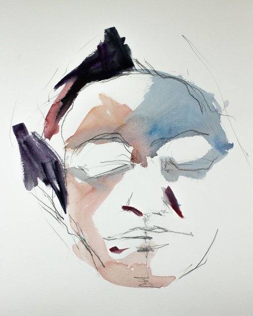 Portrait Sketch No. 1 by Elizabeth Becker