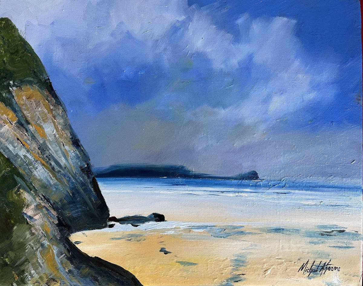 Worms Head, Gower by Michael Ahearne