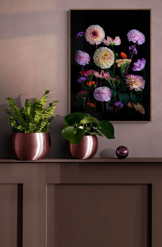 Dahlia with Achillea