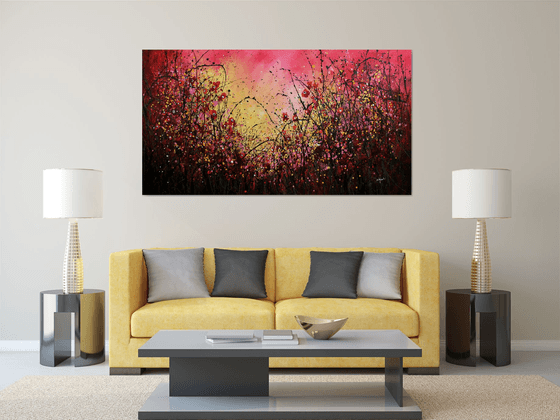 Between Me & You - Super sized original floral landscape