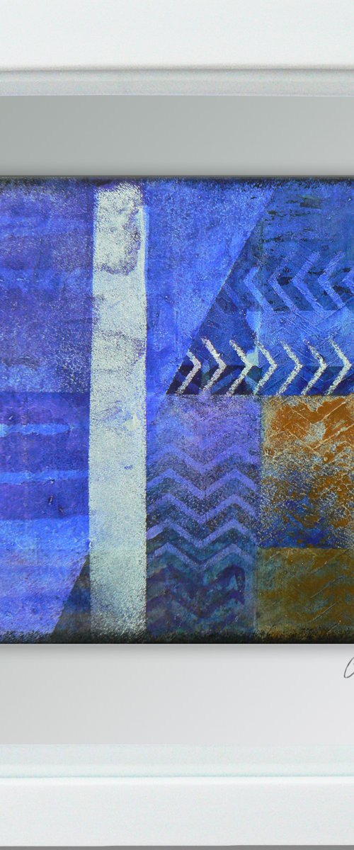 Framed ready to hang original abstract  - Cahier #18 by Carolynne Coulson