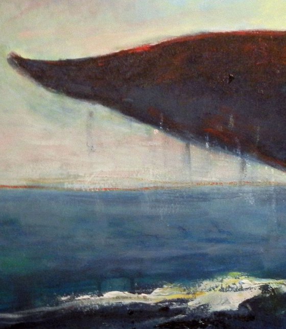 Blue Whale Tail - 48x30