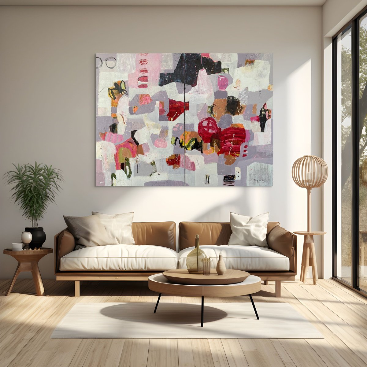 Stillness Beneath The Layers By Linda Coppens, 63 X 47, Artwork For Sale On Artfinder