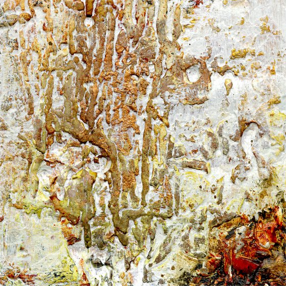 Archaic Dream 1  - Highly Textured Abstract Painting  by Kathy Morton Stanion
