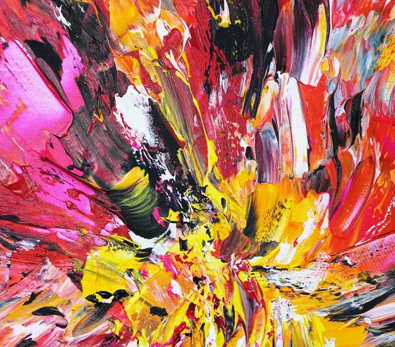 Yellow Red Abstraction E 6