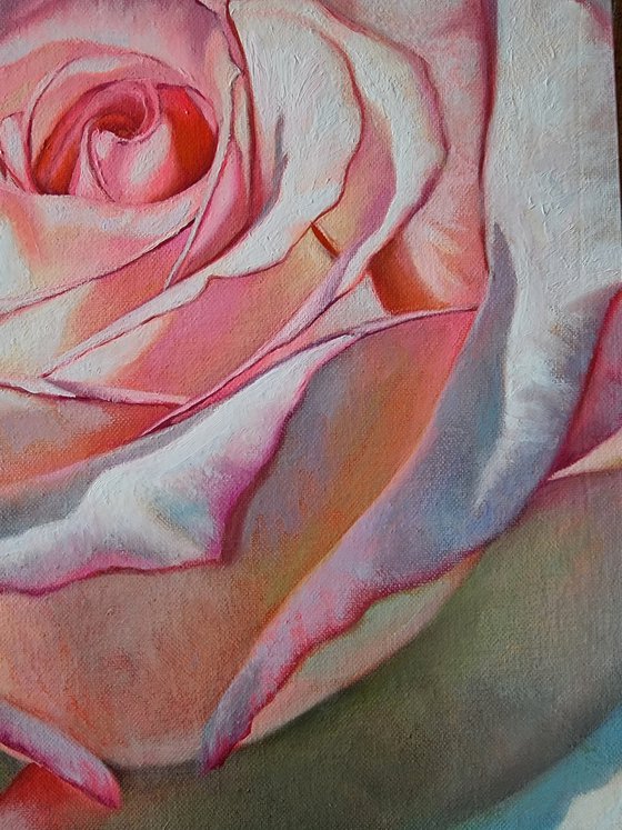"The scent of tenderness.  "   flowers  liGHt original painting  GIFT (2022)