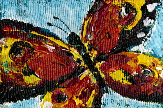 Butterfly Beauty 2 - Framed Painting by Kathy Morton Stanion