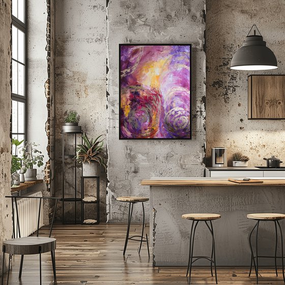 Gold Leaf Abstract Painting
