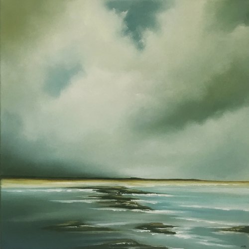 The Skies Belong To Us - Original Seascape Oil Painting on Stretched Canvas by MULLO ART