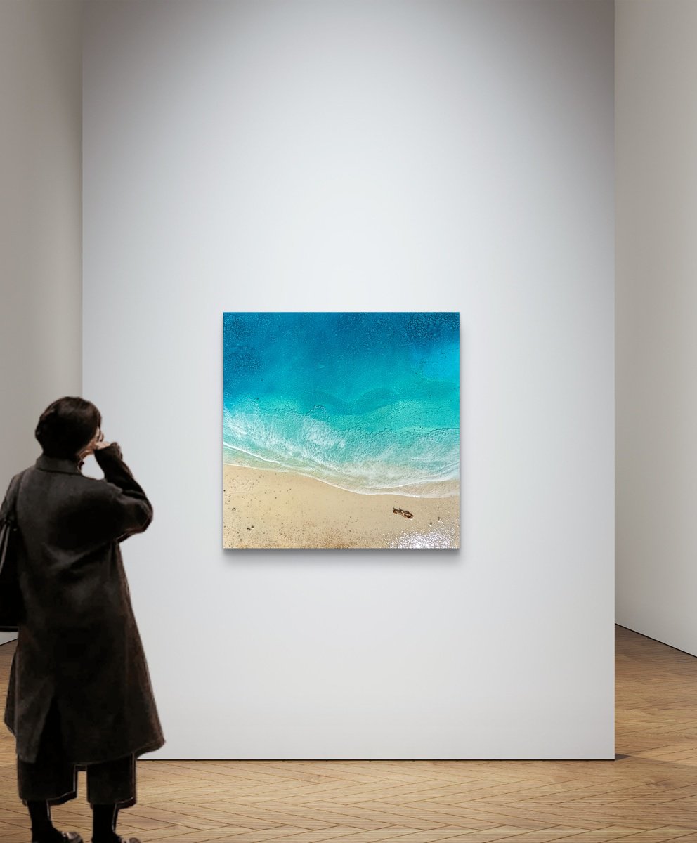 Photorealistic Landscape Acrylic Painting By Ana Hefco, 36 X 36, It Had To Be You, Original Artwork