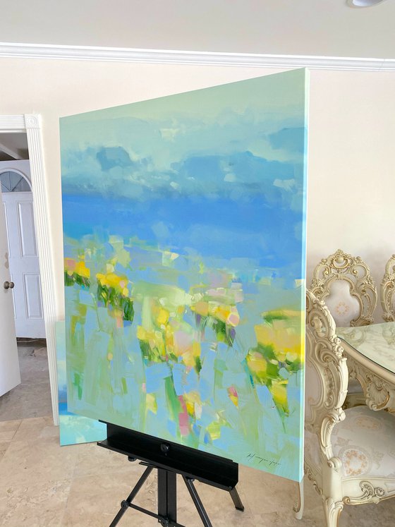 Blossom Spring, Original oil painting, Handmade artwork, One of a kind