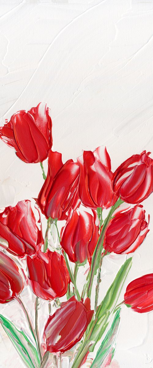 Red Tulips by Doriana Popa