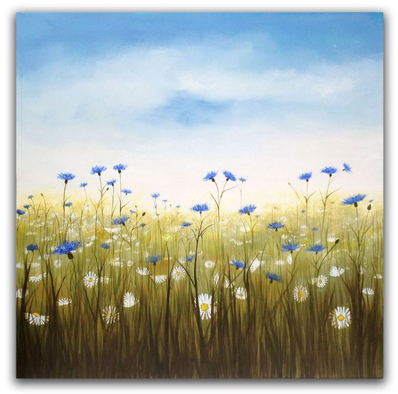 Cornflowers and Daisies