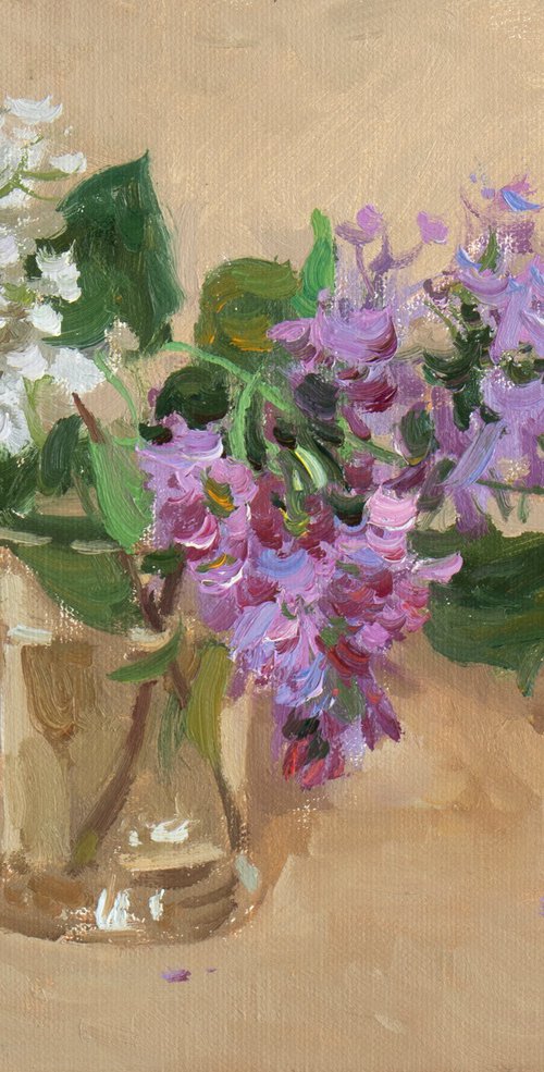 Lilacs in a Transparent glass by Alexey Pleshkov