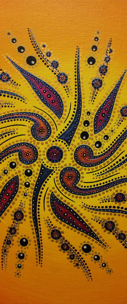 Movement of yellow shapes by Jonathan Pradillon