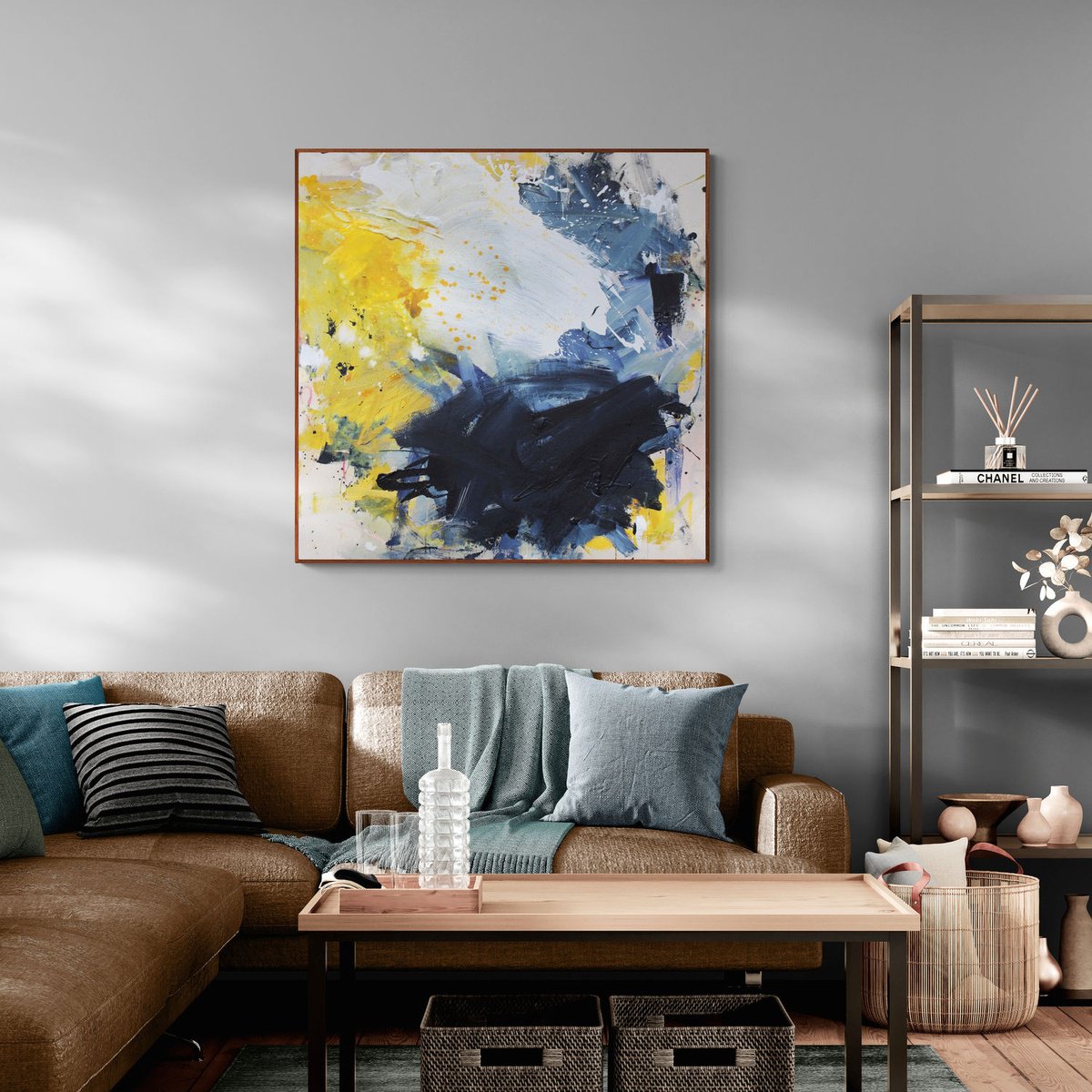 Impressionistic Painting , Bittersweet Melancholy By Daniela Schweinsberg, 39 X 39, Artwork For Sale On Artfinder