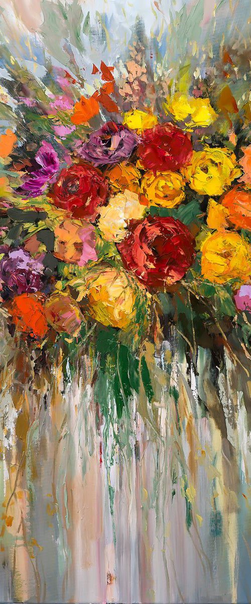 'Spring Roses' by Ewa Czarniecka