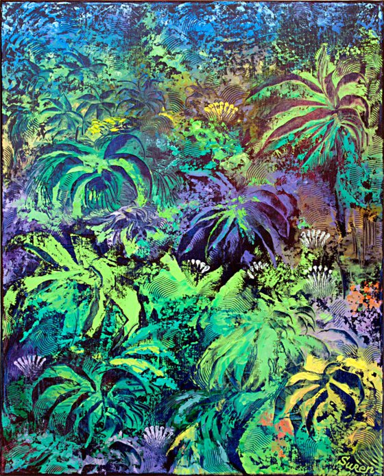 Night in the Rainforest 41x51 cm