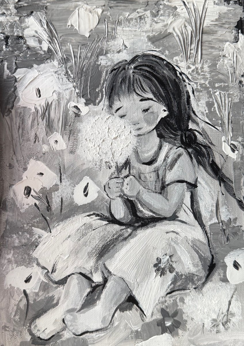 Expressive Painting , Calm2 By Dina Telesheva, 8 X 12, Artwork For Sale On Artfinder