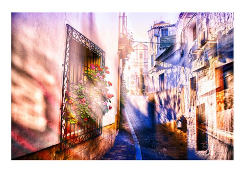 Spanish Streets 3. Abstract Multiple Exposure photography of Traditional Spanish Streets. Limited Edition Print #1/10 by Graham Briggs