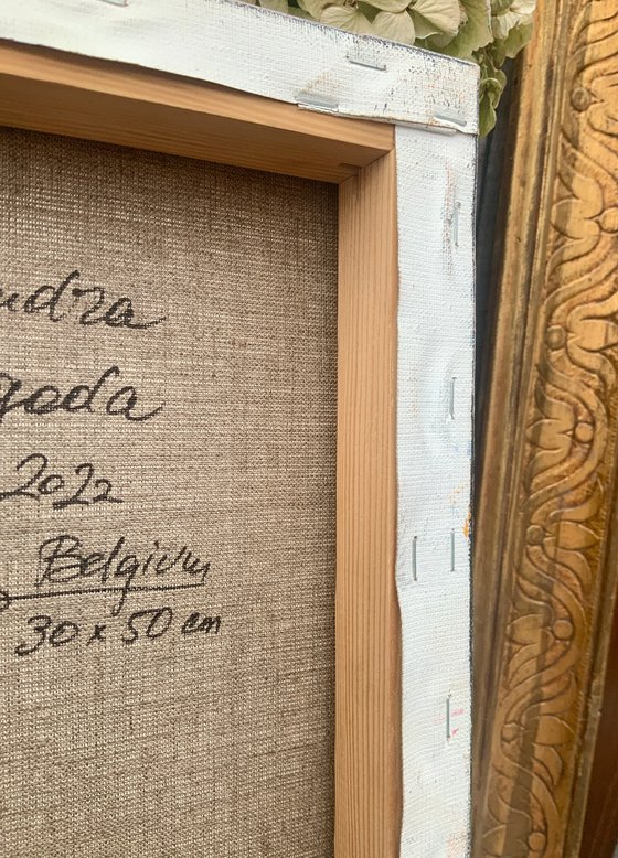 Blue Wildflowers on the Hillside