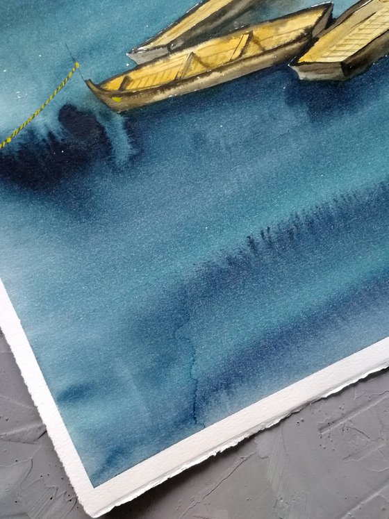 Boat painting