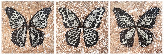 Set of 3 «Chocolate Butterflies»