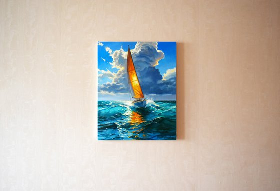 Against the sea wind