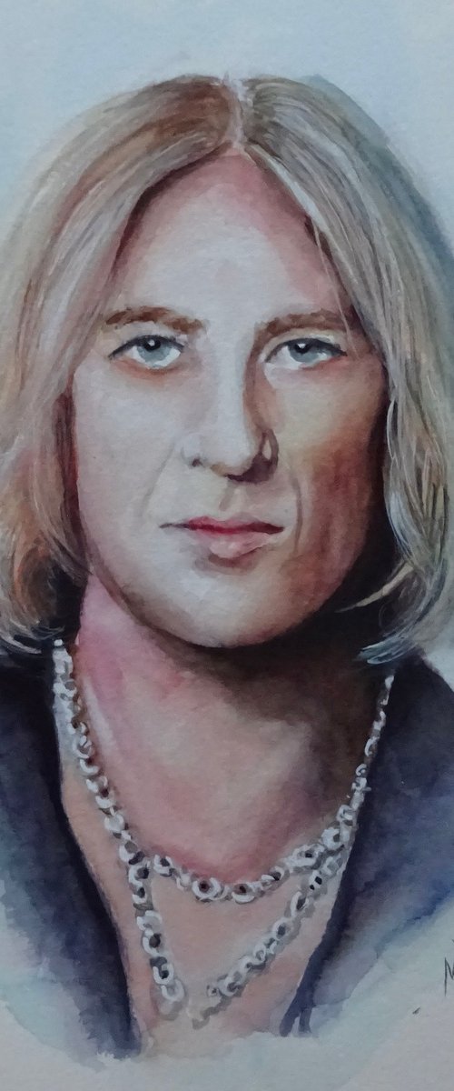 Joe Elliott by Mel Davies Original Art