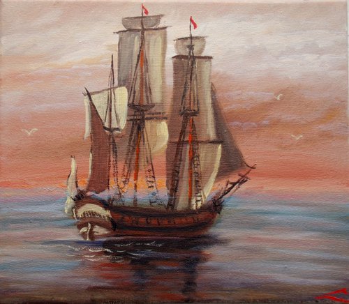 Morning sail by Elena Sokolova