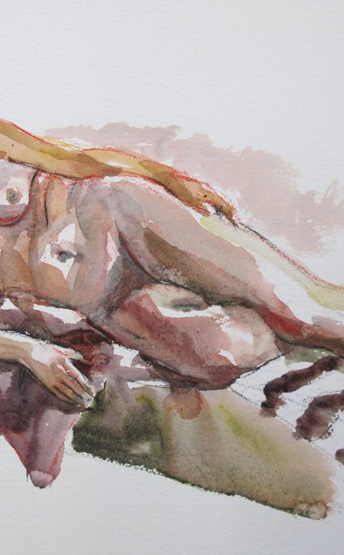 reclining female nude by Rory O’Neill