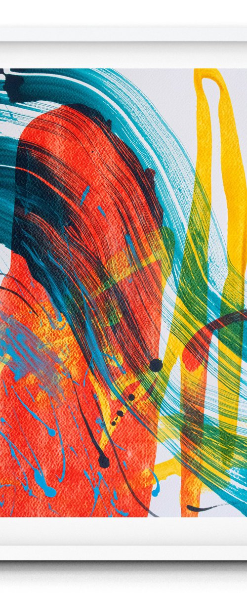 Orange and Blue Stripe 2 by Suzie Cumming