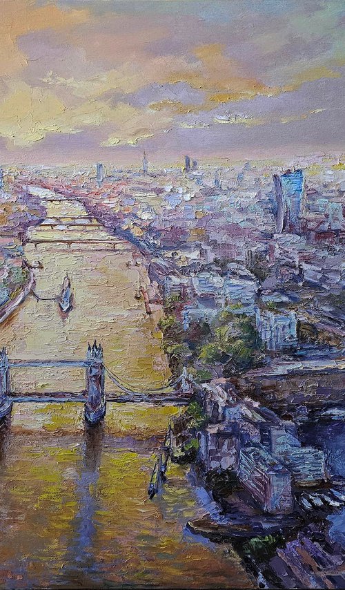 London, Tower Bridge, Thames by Viktoria Lapteva