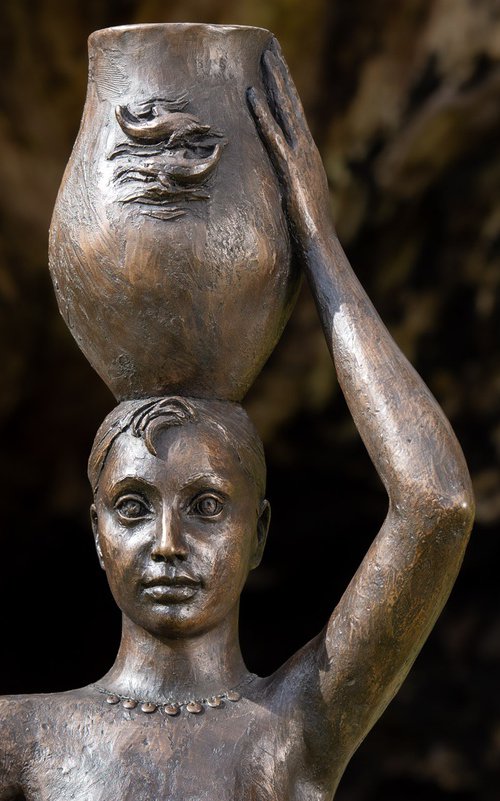 Oregon Mermaid Bronze Resin by Tanya Russell