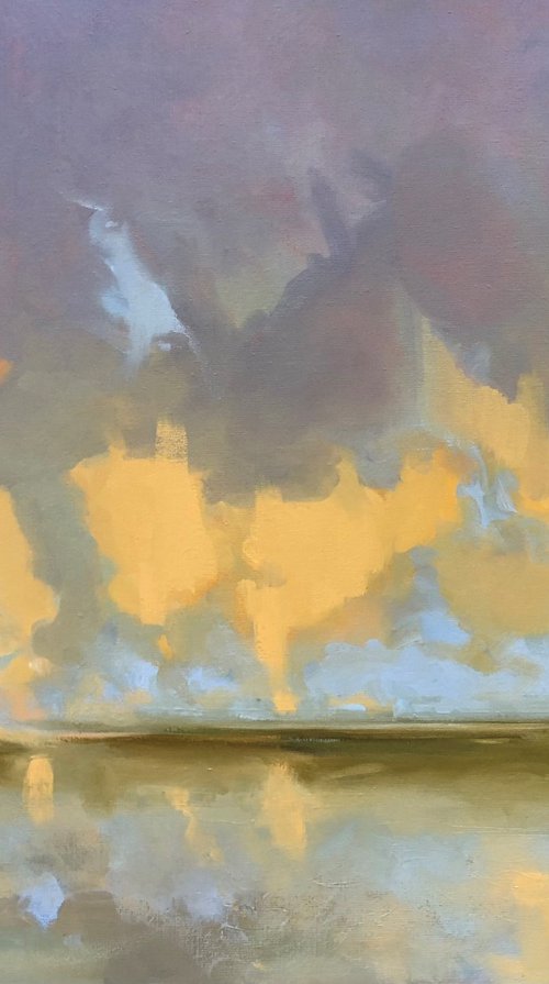 Orange clouds by Stella Burggraaf