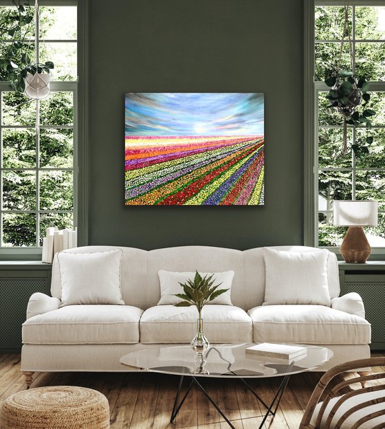 Rainbow Harvest - Tulip fields of Lisse