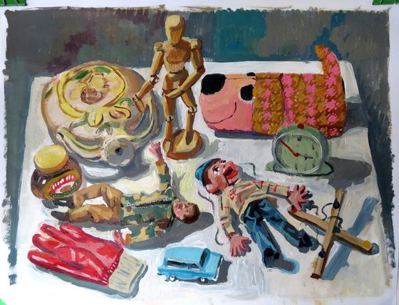 Still life with marionette