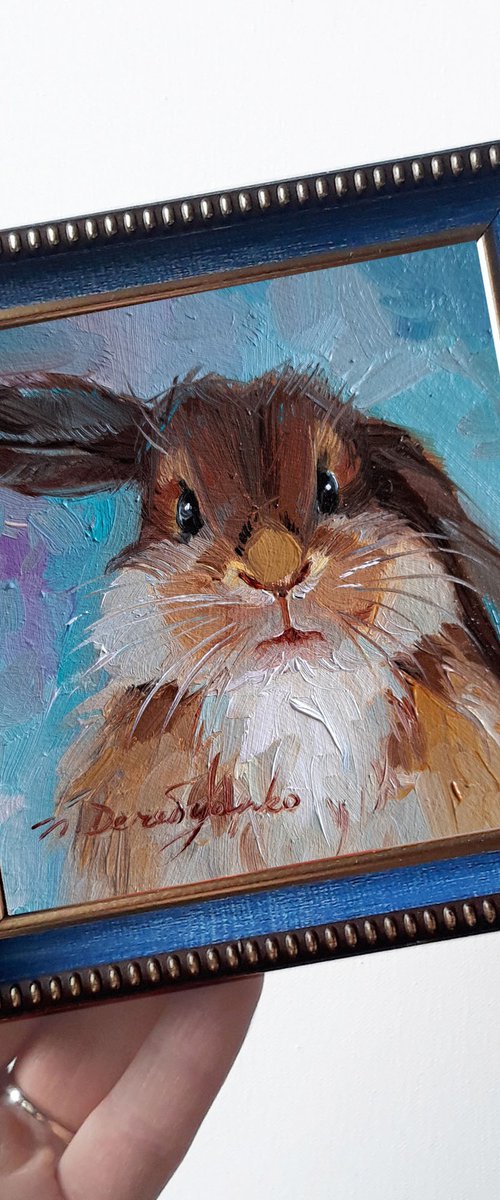 Brown rabbit by Nataly Derevyanko