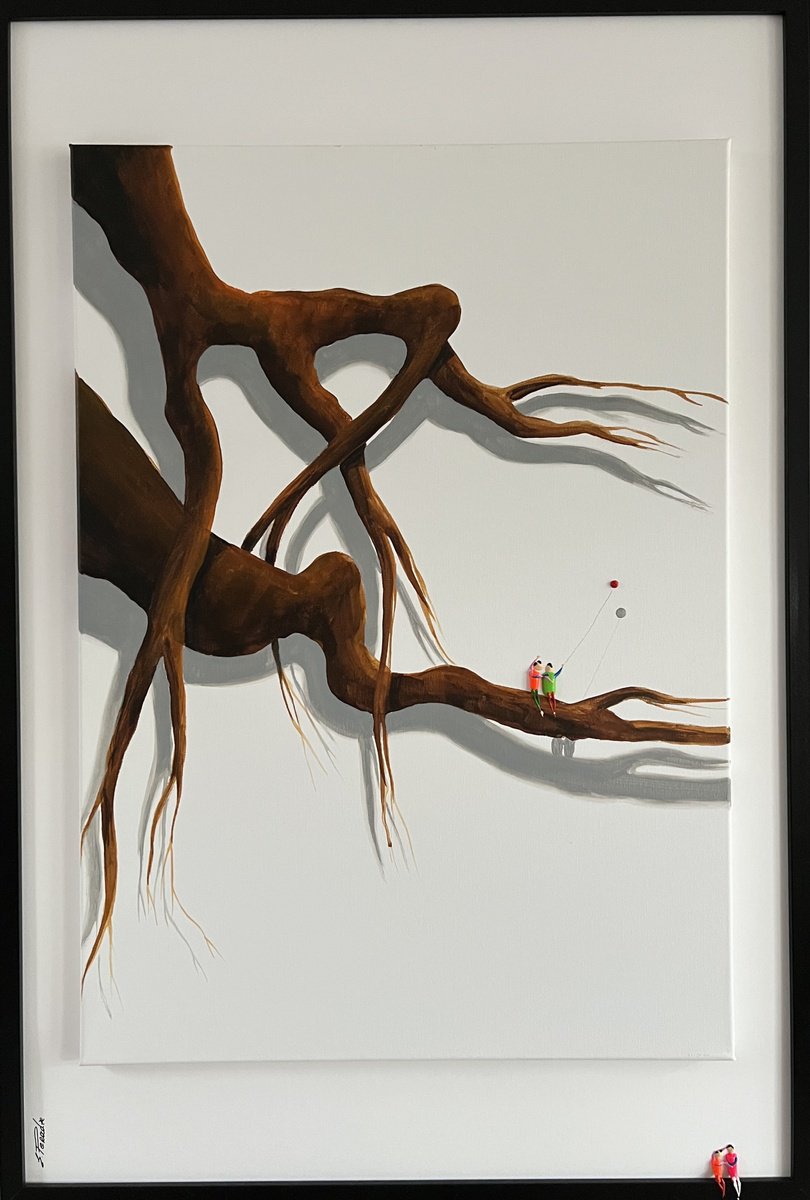 Abstract Portrait Acrylic Painting By Eka Peradze, 25 X 37, Freedom People Eka Peradze, Original Artwork