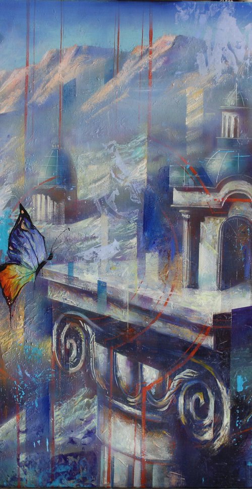 LANDSCAPE WITH A CAPITAL by Alexandr Dobrodiy